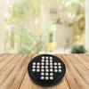 Shriji Crafts Wooden Solitaire Board Game with Black & White Glass Marbles Party Fun Christmas-friendly
