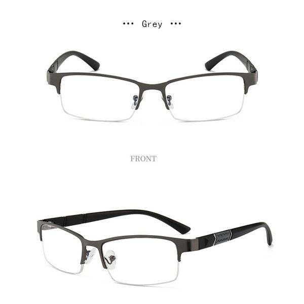 

1 шт., антисиние очки для чтения, мужские очки в ретро-металлической оправе, квадратные очки для дальнозоркости для мужчин, деловые 0 +1,0 +1,5 +2,0 +2,5 +3,0 +3,5 +4,0 +4.0 серый