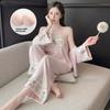 New Style Womens Pajama Set With Satin Fabric And Breathable Design For Home Sleep Comfort