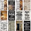 [SQ-DGLZ] To My Son Poster Love Metal Sign Vintage Plaque Tin Sign Plate Wall Room Decor For Bar Club Man Cave Art Painting Gift
