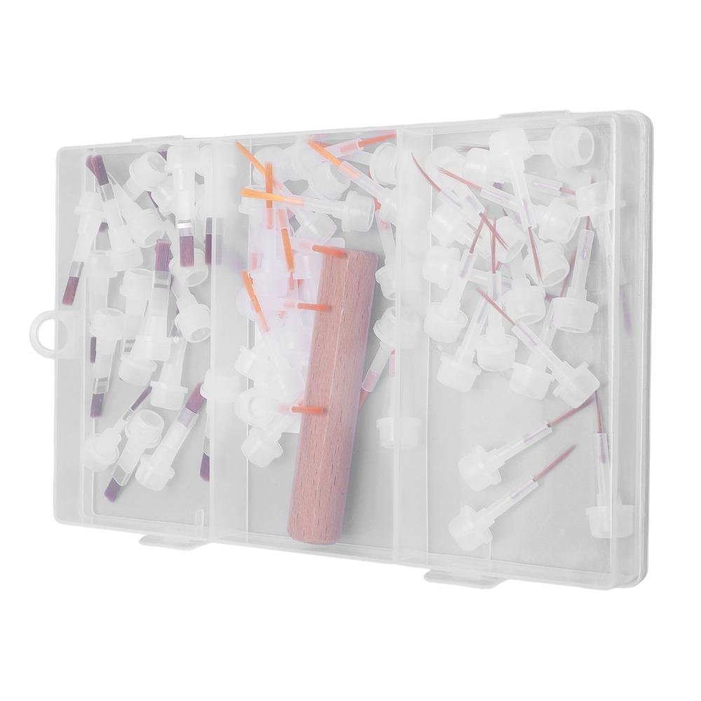 60pcs Dual Ended Nail Polish Brush Replacement For Professional Nail Art Enthusiasts