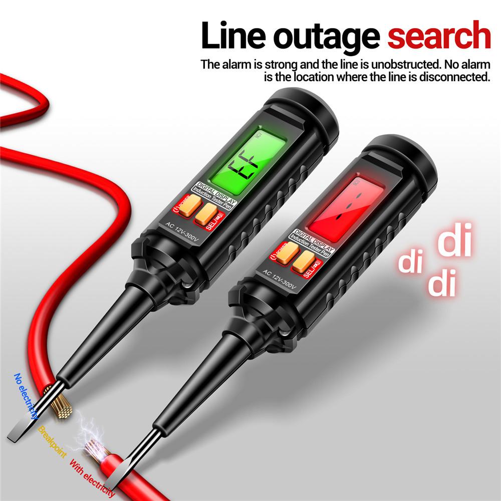 AC12-300V Non-contact Voltage Tester Pen Induction Digital Power Detector Pencil Intelligent Electric Screwdriver Probe Circuit