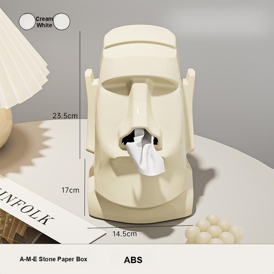 Creative Paper Towel Box with Headphone Holder for Home, Multi-Functional Desktop Organizer for Living Room Bedroom