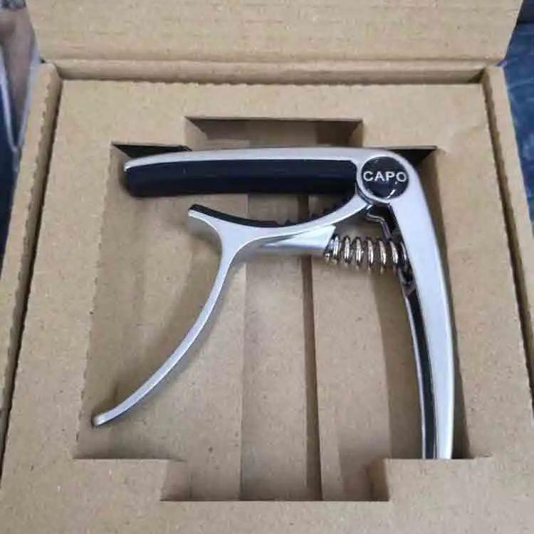 High-Quality Metal Capo for Guitar - Dual-Use for Acoustic/Electric,Tone Stable Zinc Alloy Guitar Clip,Professional Music Tool