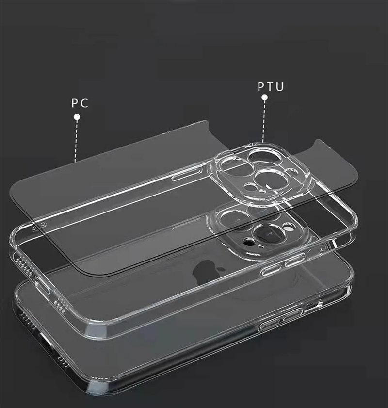 Clear Phone Case For iPhone 15 12 11 14 Pro Max Case Silicone Cover On iPhone 15 13 Mini X XS XR 8 7 14 Plus SE Back Cover