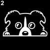 Reflective Waterproof Cute Puppy Dog Pattern Car Auto Trunk Decor Sticker Decal