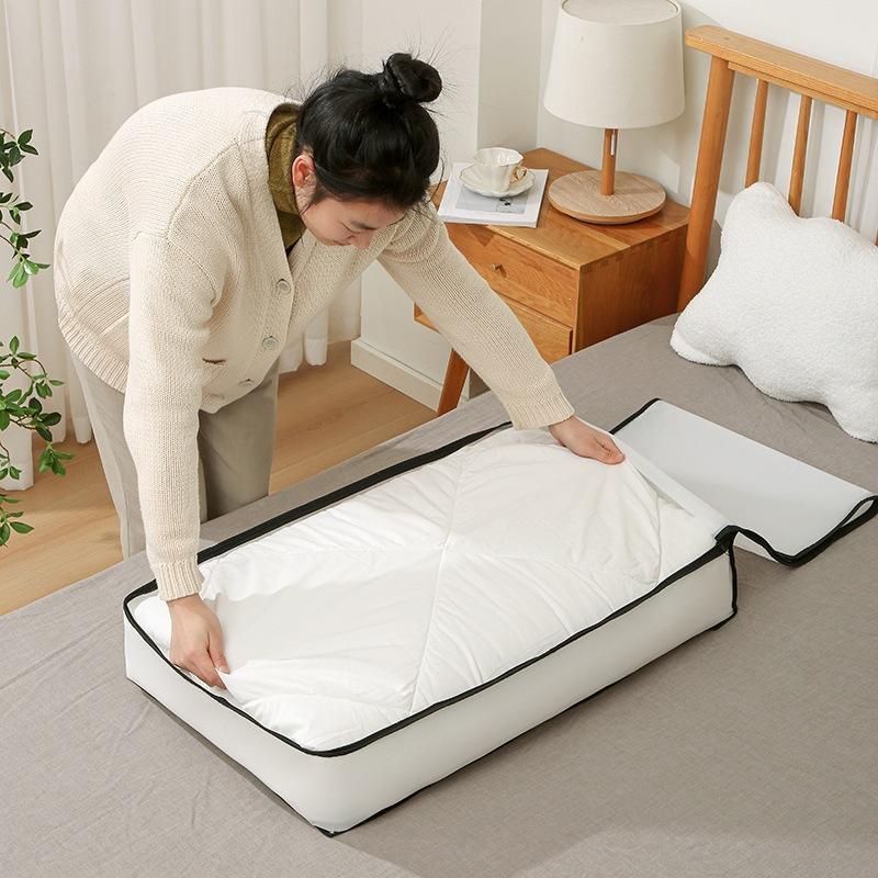 Underbed Storage Bag Foldable Quilt Bag Wardrobe Clothes Storage Waterproof Dustproof Organizer Large Capacity Storagebag