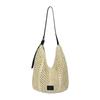 Holiday-style Hand-woven Tote Bag with Large Capacity, Suitable for Commuting, Single-shoulder Crossbody Bag
