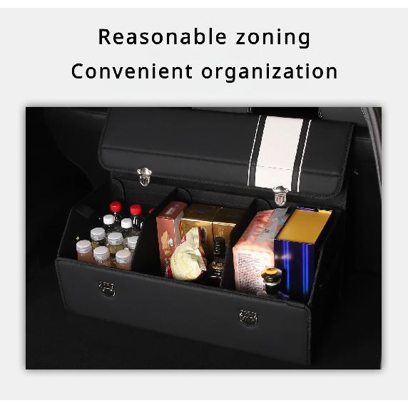 Collapsible Car Storage Container - Practical and Durable Car Trunk Accessory Trunk Box / Bag Organizer Storage Box