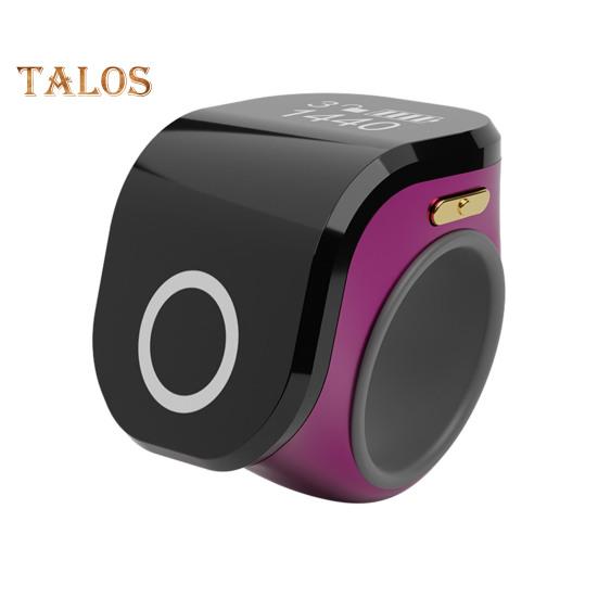 Smart Counting Ring with OLED Screen Adjustable Size Comfortable Fit Mini Size Time Reminder Rechargeable Counting Ring