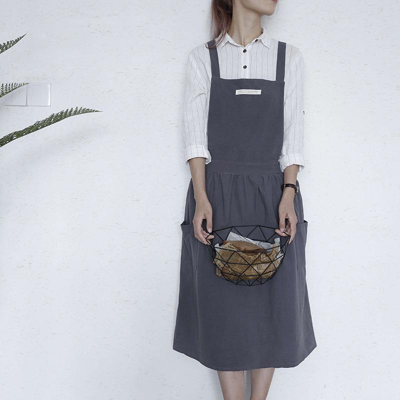 Nordic Quality Korean Style Canvas Kitchen Apron