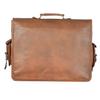 Ny bärbar datorväska Herr Real Goat Leather Vintage Brown Messenger Shoulder Portfölj