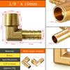 1 Stück Messing-Winkelverbinder 6-19mm Schlauchtülle auf 1/8-1/2' Pagodenfitting Korrosionsbeständig für Kraftstoff-Luft-Wasser-Transferrohr