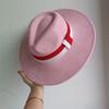 Elastisches Band Buntes Wildlederhut Herbst und Winter Damenfilzhut Breitkrempiger Hut Britischer Stil Retro Herrenhut Gorras Hombre