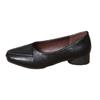 Paires de Chaussures Simples pour Femmes en Saison Chaude Marque Nouvelle Polyvalentes Talon Épais Usage Quotidien Paires de Chaussures Mère Cuir Souple Semelle Souple Paires de Chaussures Tempérament