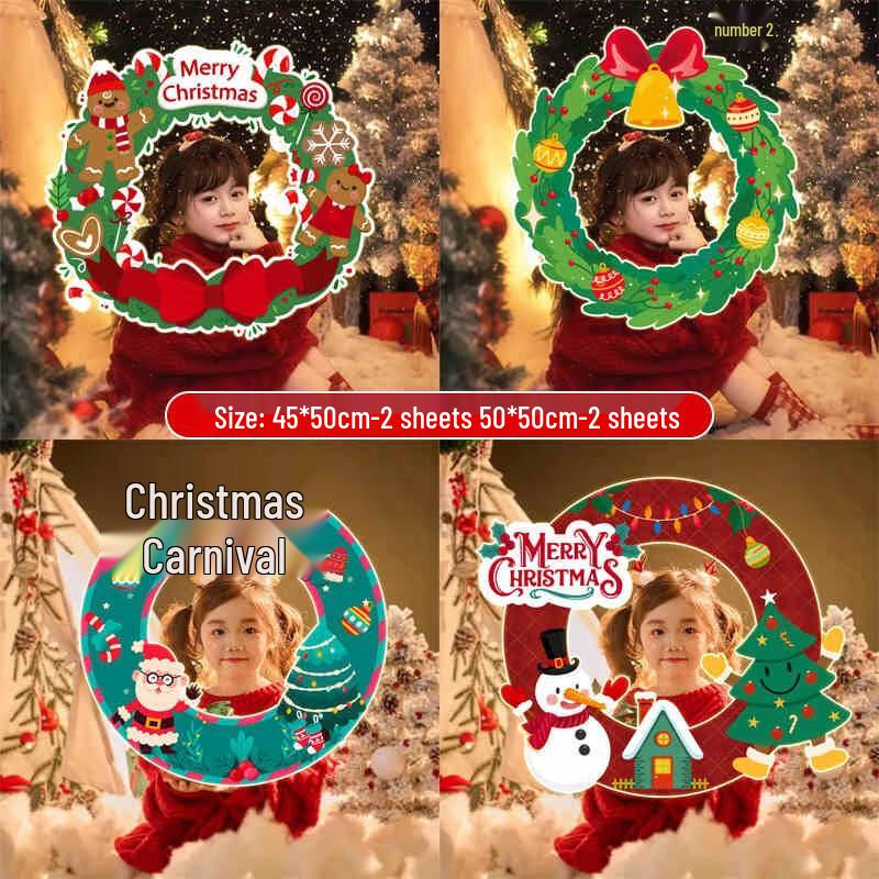 Christmas Handheld Photo Booth Prop Set