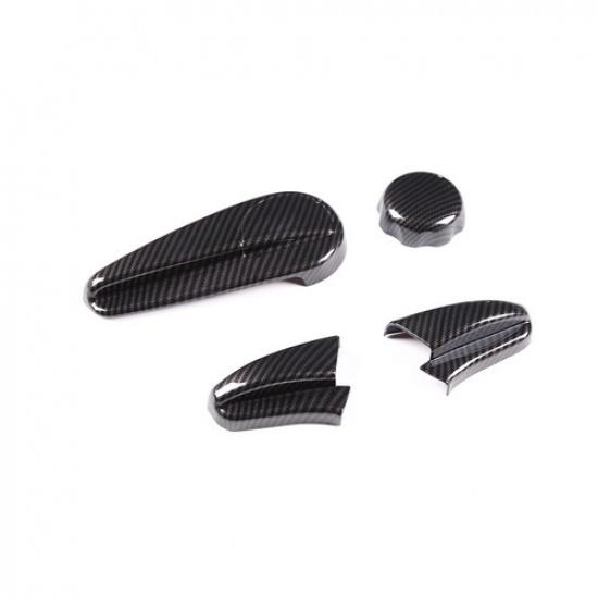 ABS Carbon Car Seat Adjustment Cover Decorative Trim For Toyota FJ Cruiser 07-21