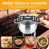 Silicone Lid Lock Strap for Slow Cooker (6/7/8 Quart) Universal Silicone Latch Strap Heat Resistant No Spill Design Transport