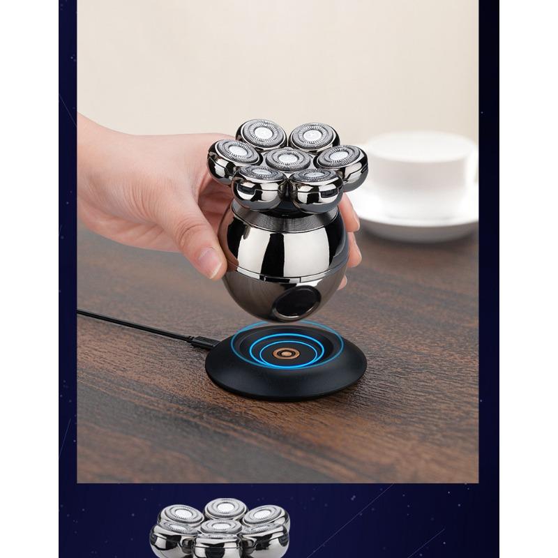 Men's Electric Shaving Kit - Intelligent Seven-blade Electric Shaver for Shaving Facial Hair, Perfect for Clean-shaven Heads At Home.