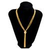Exaggerated Punk Layered Chain Stacking Necklace Minimalist Niche Geometric Orb Personality Necklace