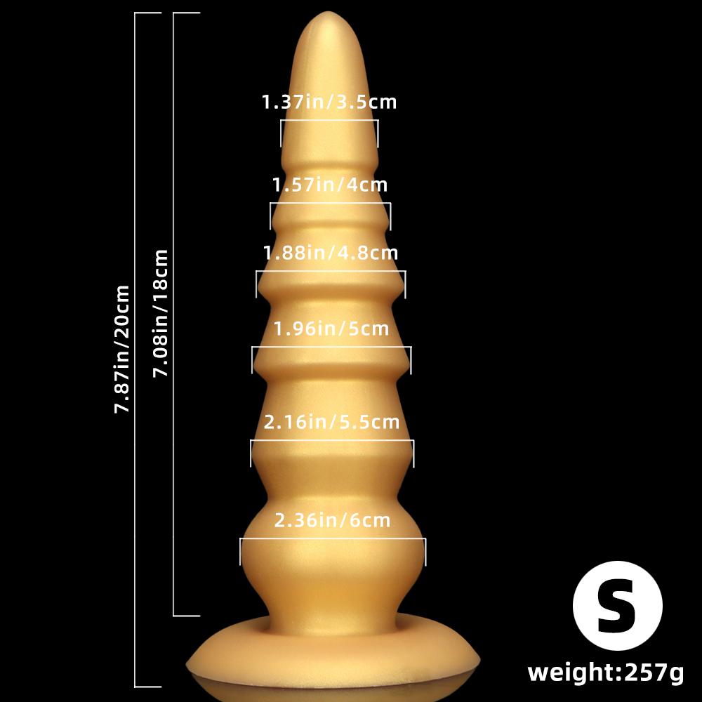 Silicone Soft Oversized Anal Plug with Suction Cup Anal Plug Sex Toys Fisting Anal Dilator Strap on Penis Realistic Dick BDSM