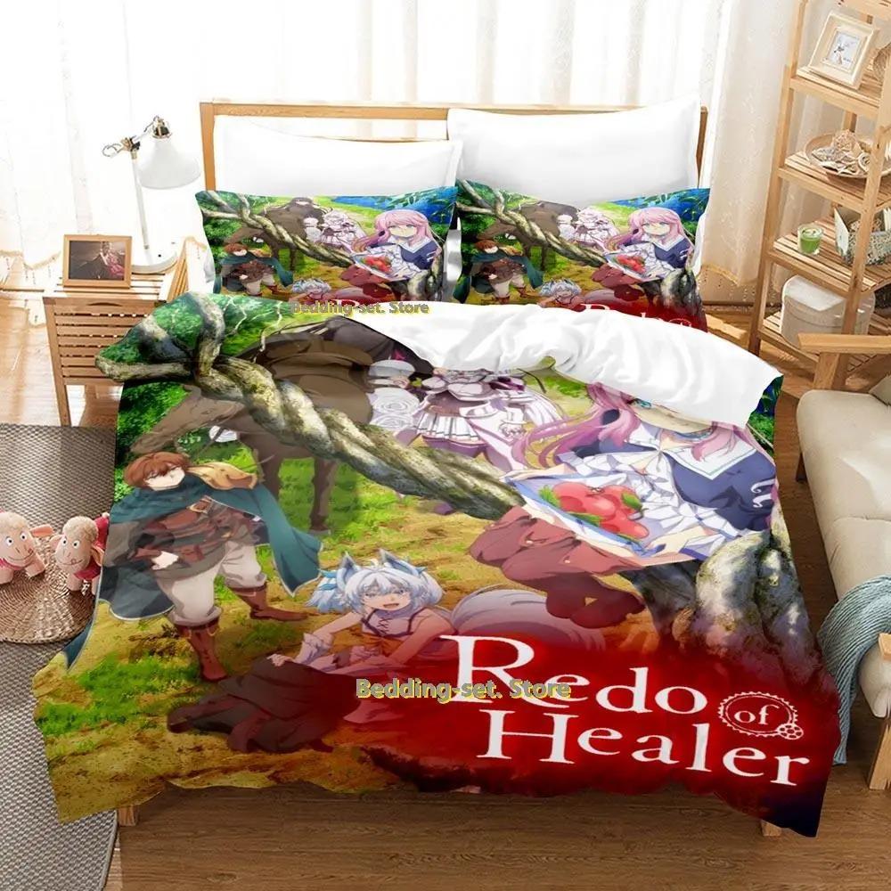

Комплект постельного белья Redo of Healer Single Twin Full Queen King Size Bed Set Adult Kid Bedroom Duvetcover Sets Anime Parure de lit Bed 70x133cm 2pcs