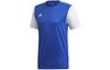 T Shirts Men's Blue White Crew Neck Moderate Straight Fit DP3231