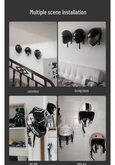 Versatile No-Drill Motorcycle Helmet & Hat Display Stand