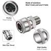 High Pressure Car Wash Water Gun Water Pipe Stainless Steel Quick Connector 3/8 Pipe Joint Car Wash Machine Water Gun