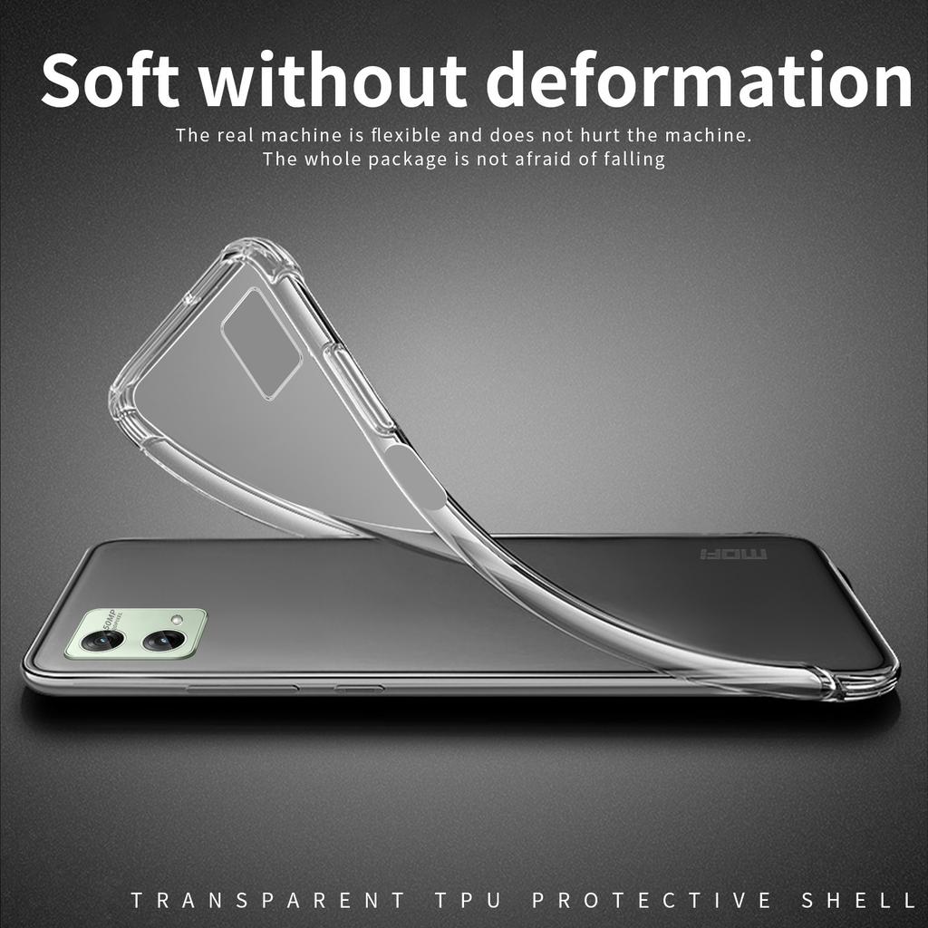 MOFI For Motorola Moto G84 5G Case Transparent Phone Cover TPU Phone Protector