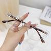 Unisex Glasses Frame Women Optical Flat Lens Anti Blue Light Glasses Elastic Legs Mirror New Fashion Cat Eye Glasses