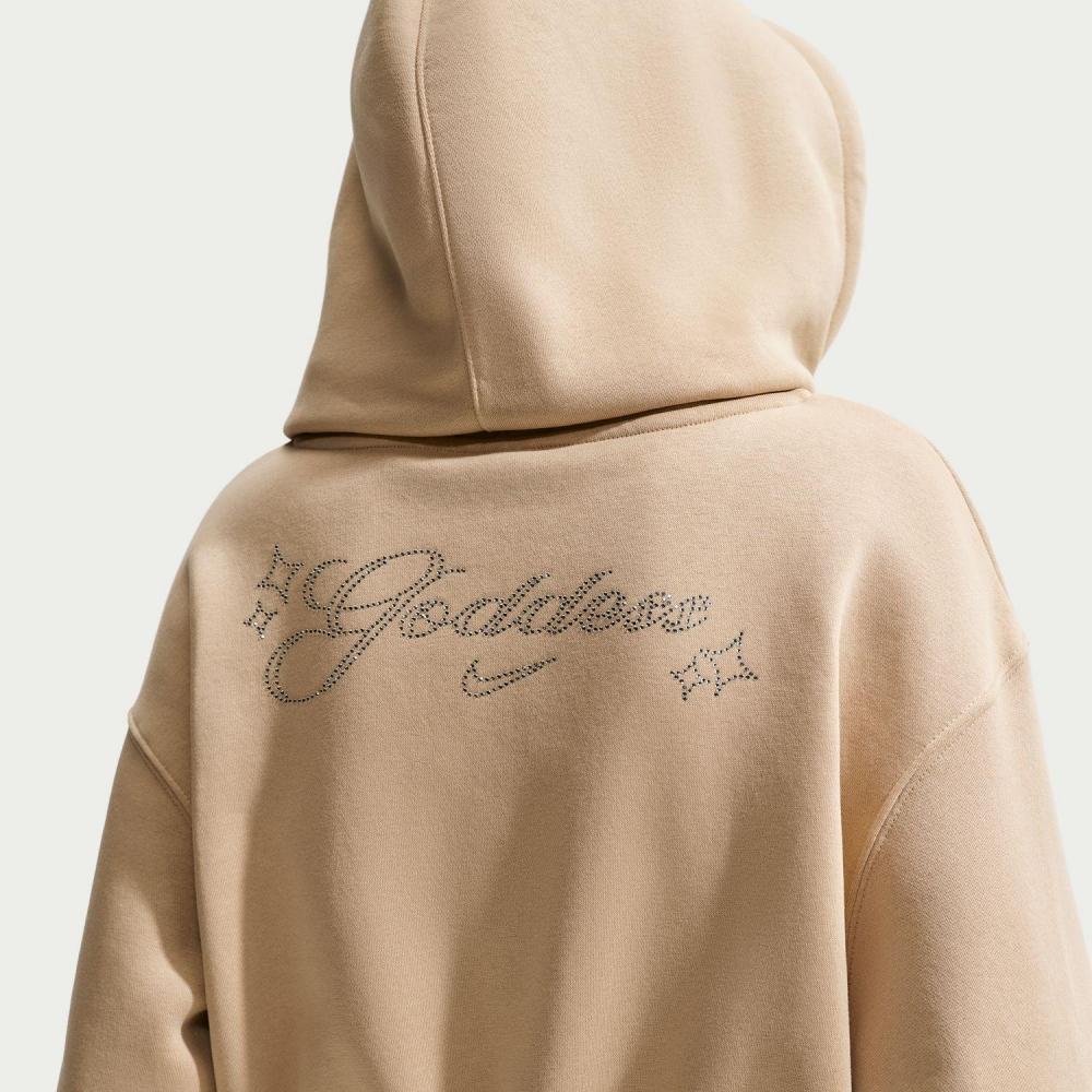 Nike W Phnxflc Crop Fzhd Iq1256 248linen