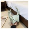 Convenience and Simplicity in Texture. Soft Leather Saddle-style Single-shoulder Lightweight Luxury Crossbody Small Bag.