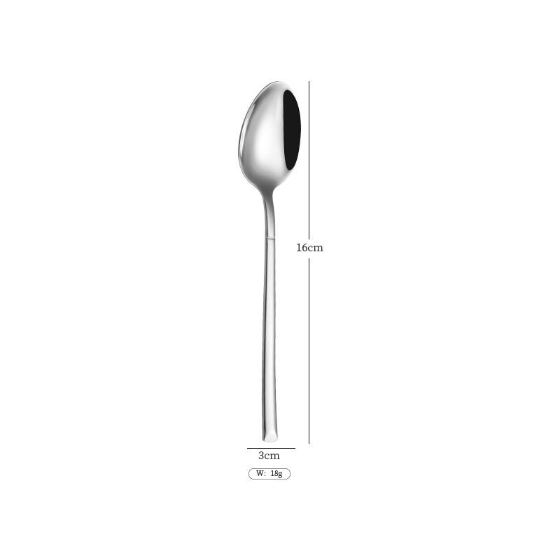 24-Piece High-End Stainless Steel Cutlery Set: Knife, Fork, Spoon for Western Dining