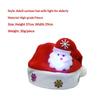 Soft Plush Christmas Santa Hats With Various Styles Led Glowing Design For Xmas Parties Holiday Events