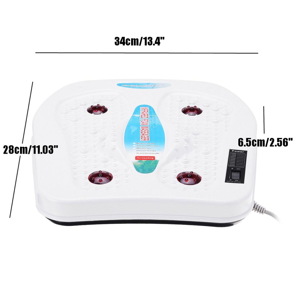 Massageador Elétrico Vibratório Infravermelho para os Pés 220V Acupuntura Infravermelha Termoterapia Relaxante Fadiga Amassamento