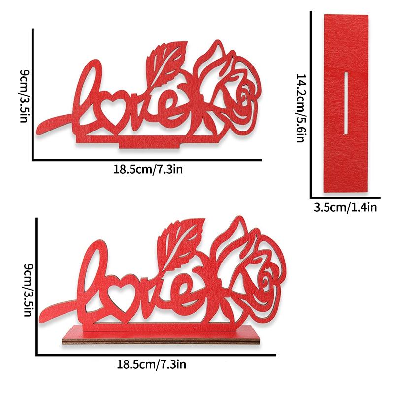 KISS Figuren Schreibtischornamente Valentinstag 2026 Herzförmiges Ornament Hochzeits-Tischdeko Herzstatuen