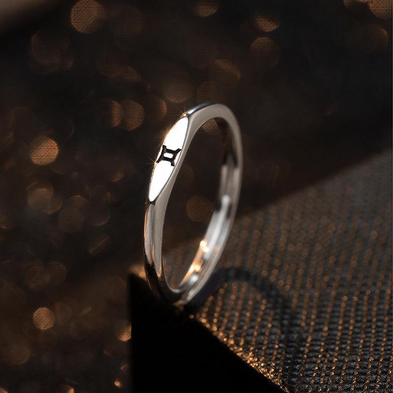 

Кольцо Banyan Tree S925 Silver Scorpio Constellation Ring - Оригинальный дизайн, регулируемое, женское модное простое кольцо с индивидуальным индексом Gemini