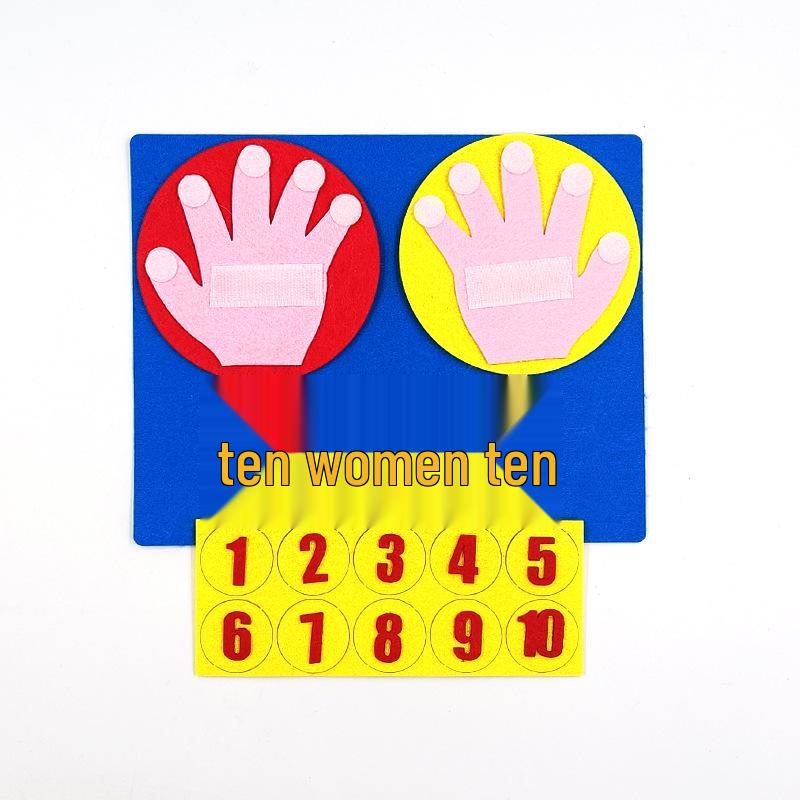 Colț de grădiniță DIY: Materiale Didactice Puzzle Numere din Pâslă