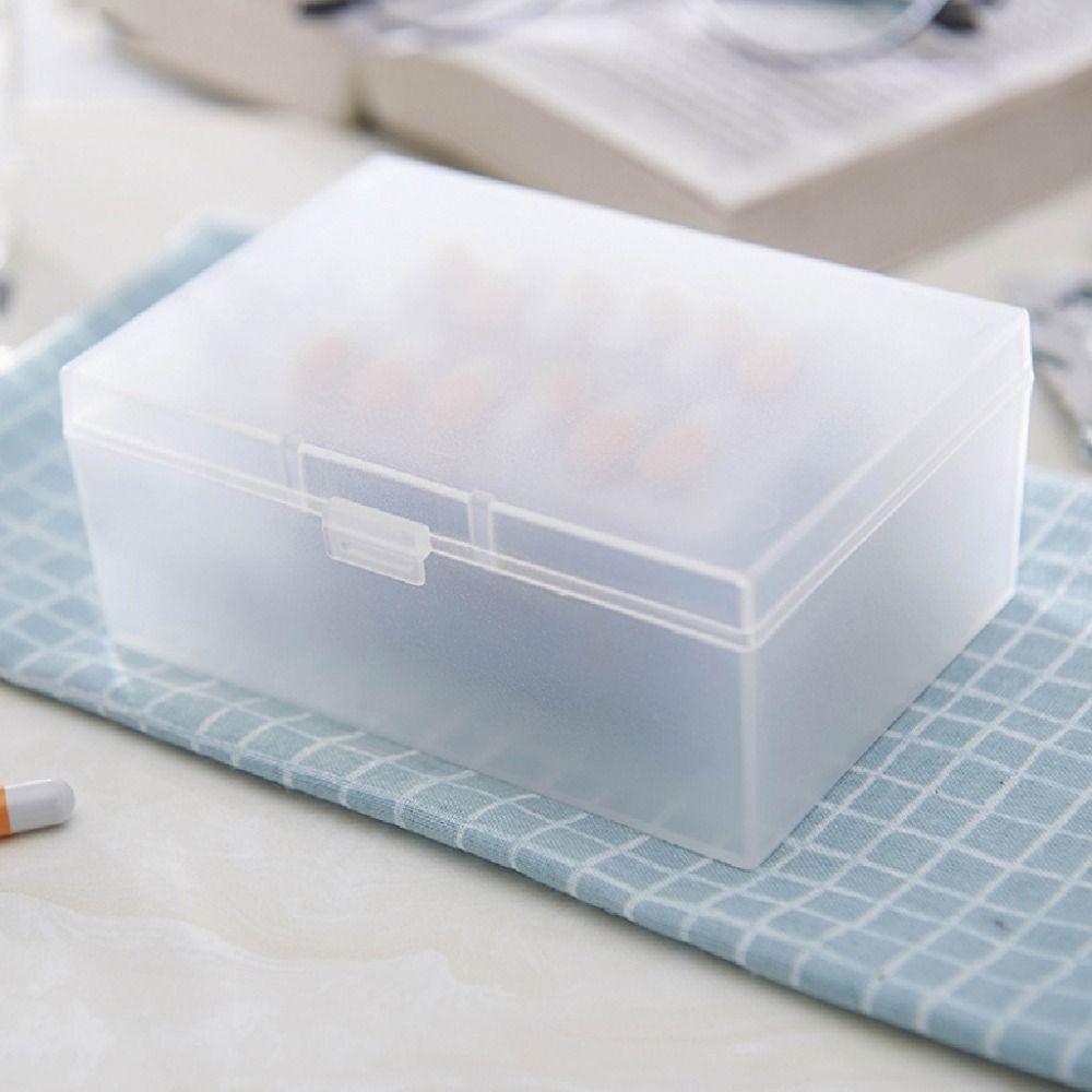 Dustproof Jewelry Storage Box Large Capacity Mini Storage Box Transparent Medicine Box