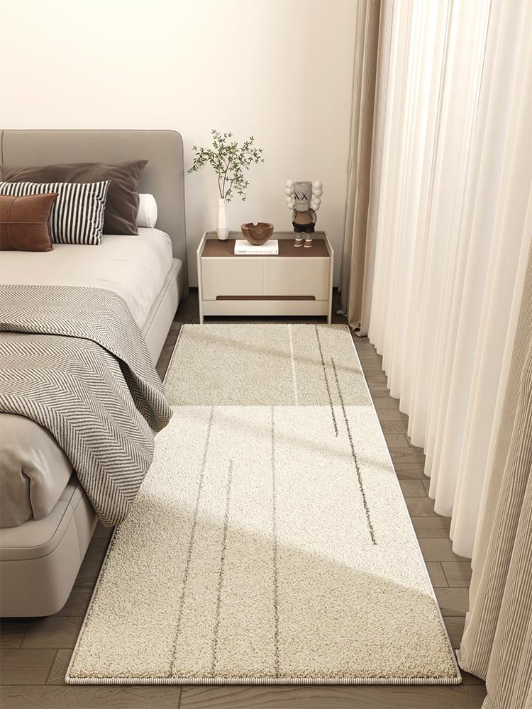 Light Luxury Living Room Decoration Carpet Fluffy Soft Bedside Rug Modern Style Rugs For Bedroom Thick Anti-Slip Study Floor Mat