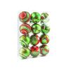 Christmas Tree Ornaments 12 pcs, 6 cm Santa Claus Baubles, Plastic Christmas Hanging Decorations, Festive Holiday Ball Set