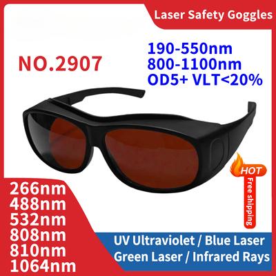Laserschutzbrille Schutzbrille OD6 CE ND YAG UV-Schutz Infrarot Röntgen 532 nm CO2 1064 nm 190-550 800-1100 nm