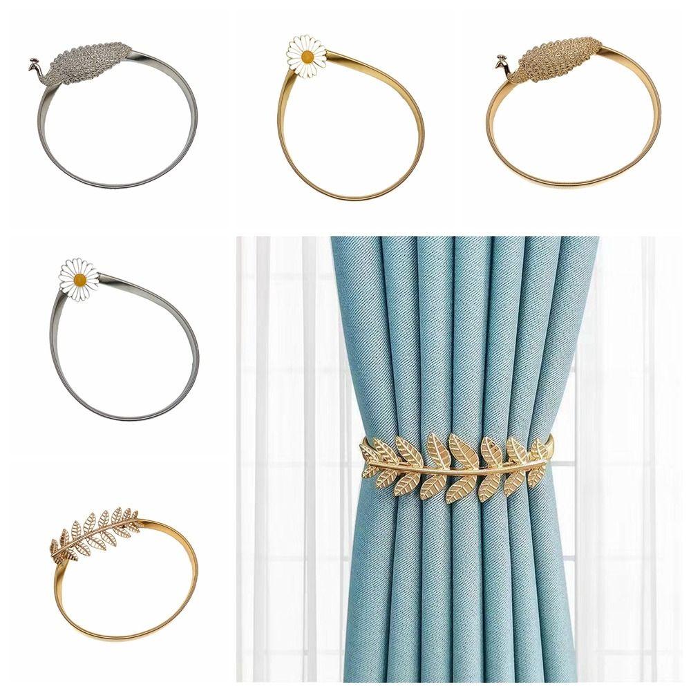 

Пряжка для штор без пробивки Современные зажимы для держателей штор Роскошный домашний декор