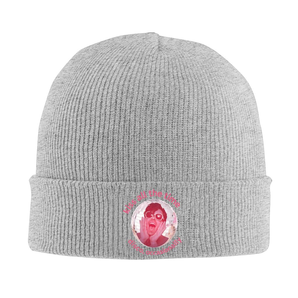 Harrys Styles Kiss All The Time Disco Occasionally Knitted Caps Womens Unisexs Skullies Beanies Winter Hats Acrylic Warm Caps