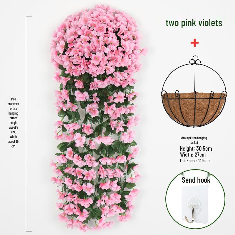 Artificial Rose Vine Wall Hanging for Living Room Decoration