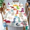 1pc Dinosaur Tablecloth Suitable for Parties, -Rex Triceratops Stegosaurus, Machine-Made Table Cover for Farmhouse Decor, Easter & Valentine's Gifts, 