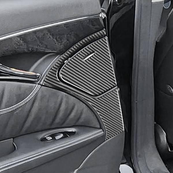 1 Pair Mercedes-Benz 03-09 Carbon Fiber Rear Door Storage Box Stickers
