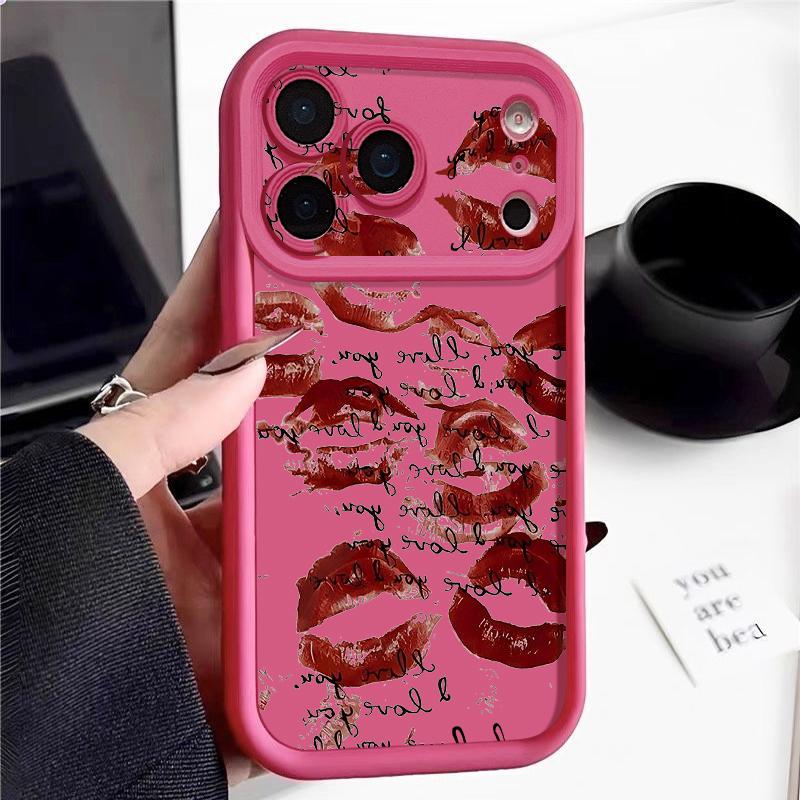Fashion Lips Heels Print Case For iPhone 17 Pro Max Case iPhone 16 15 14 13 Pro Max 11 17e 16e Shockproof Bumper Soft Silicone Phone Cover Cases