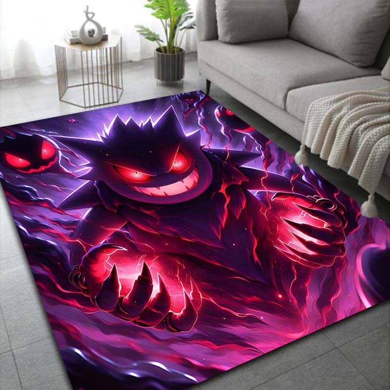 

Best Seller! Poke Mon Gengar Area Rug Cute Carpet for Living Room Kids Bedroom Sofa Doormat Kitchen Home Decor,Non-slip Mat Gift 40x60cm (16x24in)